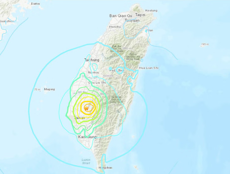 Magnitude 6 Earthquake Shakes Taiwan